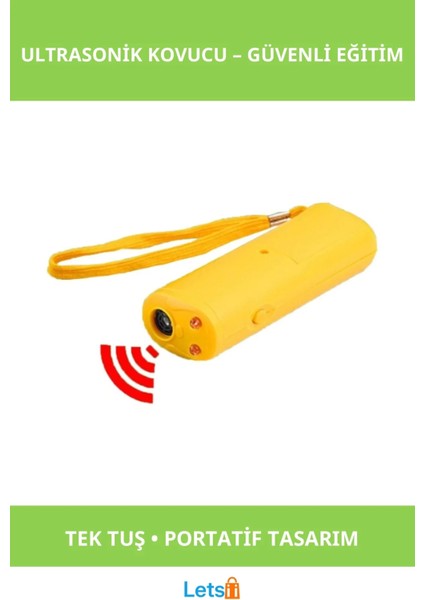 Ultrasonik Köpek Kovucu Eğitici Taşınabilir ve Ergonomik