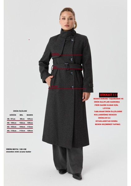 Kışlık Kaşe Kadın Kaban Spor Genç Model 57030 modelleri