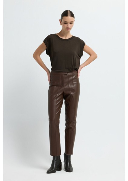 Deri Pantolon Kahve 15344439002 indirimleri