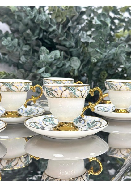 Adrian 6 Kişilik Porselen Fincan Takımı 90 ml modelleri