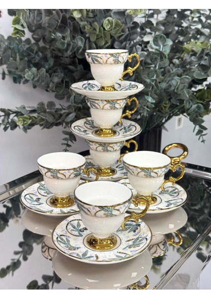 Adrian 6 Kişilik Porselen Fincan Takımı 90 ml fırsatları