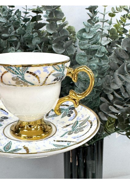 Adrian 6 Kişilik Porselen Fincan Takımı 90 ml