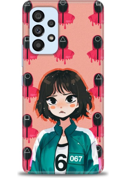 Samsung Galaxy A73 5g Hd Baskılı Kılıf + 9h Nano Tam Kaplayan Ekran Koruyucu 289