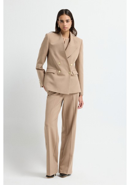 Toka Detaylı Kısa Kollu Bluz Camel 11545552000 fırsatları