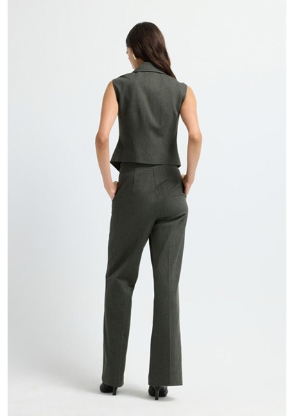 Fleto Cepli Yelek Haki 17944443002