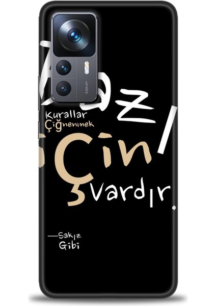 Xiaomi Mi 12T Kılıf Hd Baskılı Kılıf + 9h Nano Tam Kaplayan Ekran Koruyucu 394