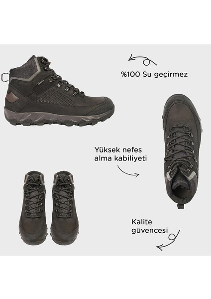 Erkek Siyah Hakiki Deri Su Geçirmez Outdoor Bot 5K1GB00173 modelleri