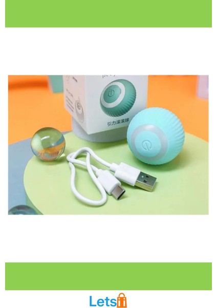 Akıllı Interaktif Kedi Oyuncak Topu Işıklı Titreşimli Hareket Sensörlü fırsatları