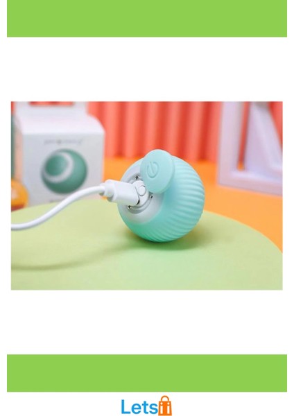 Akıllı Interaktif Kedi Oyuncak Topu Işıklı Titreşimli Hareket Sensörlü indirimleri