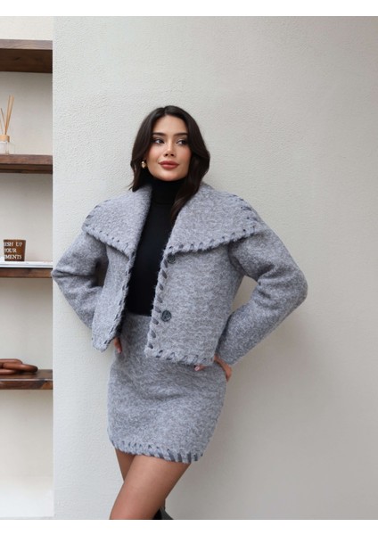 Kaşe Etek Ceket Takım