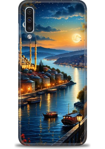 Samsung Galaxy A30S Hd Baskılı Kılıf + 9h Nano Tam Kaplayan Ekran Koruyucu 222