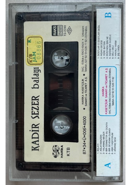 Kadir Sezer Balayı Kaset (Orijnal Dönem Kağıt Baskı Kaset) fiyatları