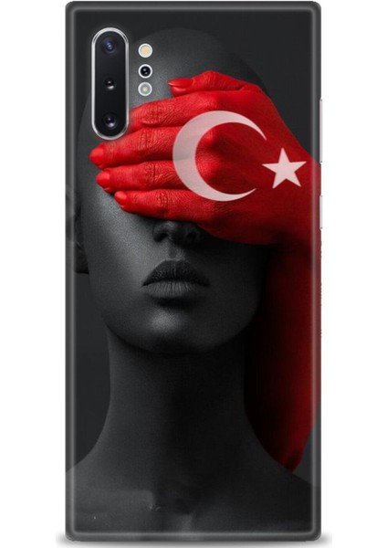 Samsung Galaxy Note 10 Plus Hd Baskılı Kılıf + 9h Nano Tam Kaplayan Ekran Koruyucu 246
