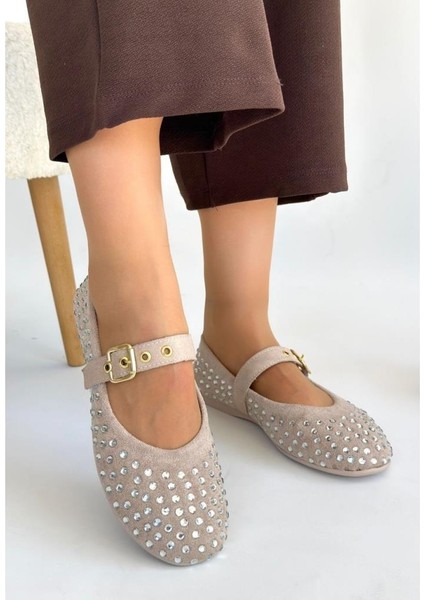 Dvmd 03140 Ortopedik Kadın Günlük Taşlı Babet