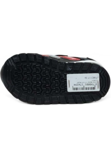 Çocuk Mevsimlik Işıklı Ortopedik Spor Ayakkabı - Siyah-Kırmızı - 22 fırsatları