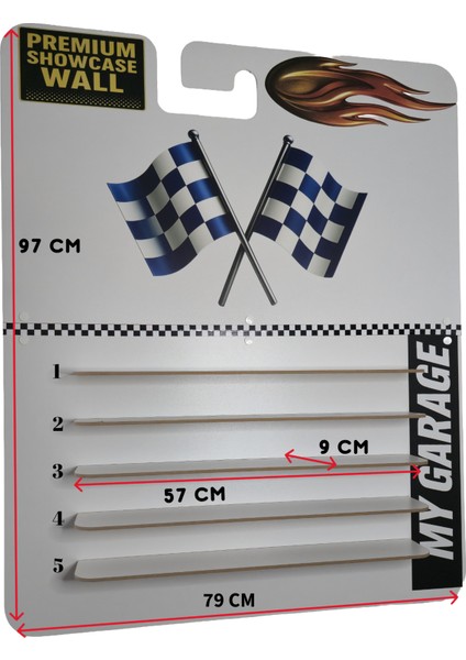 EnSonBuOlur Hotwheels Premium Showcase Wall “my Garage” – 1:64 Ölçekli Koleksiyon Standı |-(Hotwheels ve Matbox Arabaları Için Uygundur) fırsatları