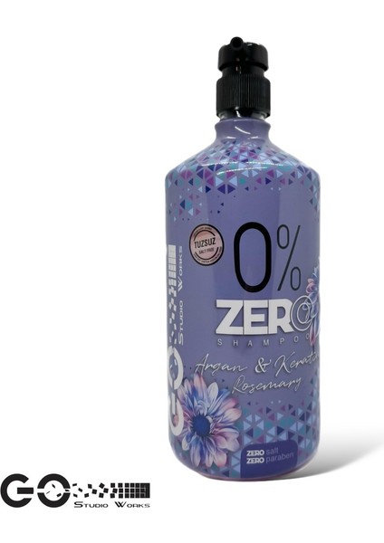 "zero" Tuzsuz Şampuan Yıpranmış Saçlar Için Onarıcı Argan & Keratın & Rsmry 1000 Ml. modelleri