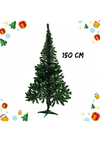 Yılbaşı Ağacı Noel Ağacı Çam Ağacı Ağaç Yeşil Yeni Yıl Ağacı Yapay 150 cm 250 Dallı Kolay Kurulum