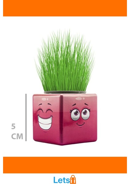 Sevimli Çim Adam Mini Küp Emoji Figürü 1 Adet fırsatları