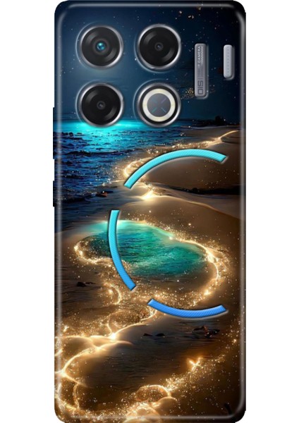 Infinix Gt 20 Pro Kılıf Desenli Cover Silikon Infınıx Golden Beach