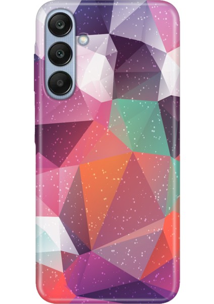 Samsung Galaxy A17 Kılıf Renkli Silikon Baskılı Tpu Abstract