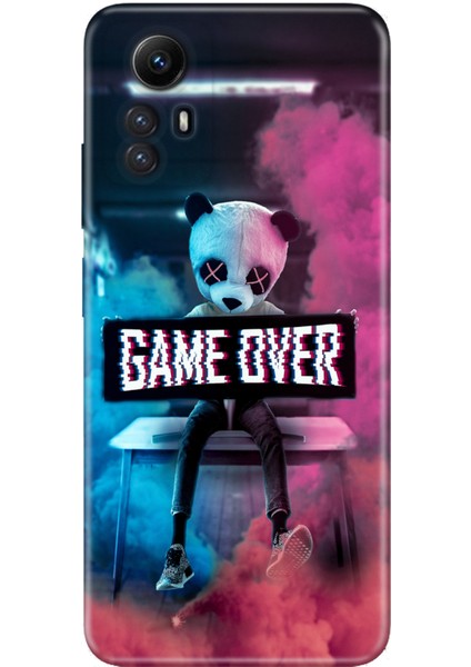 Xiaomi Redmi Note 12S Uyumlu Kılıf Kamera Korumalı Silikon Resimli Kapak Game Over