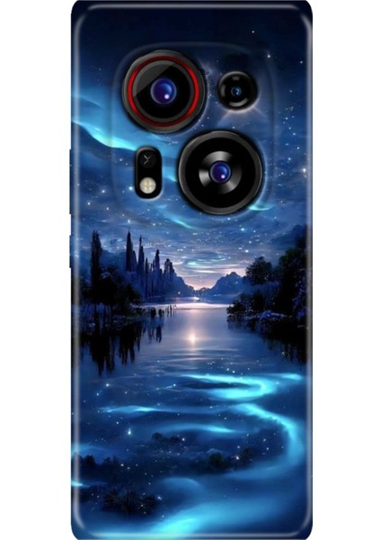 Tecno Phantom X2 Pro Kılıf Tecno Temalı Silikon Gece Yarısı