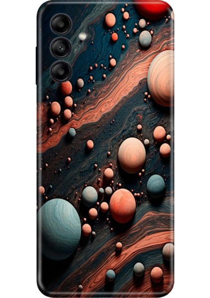 Samsung Galaxy A05S Uyumlu Kılıf Resimli Desenli Silikon Gezegen