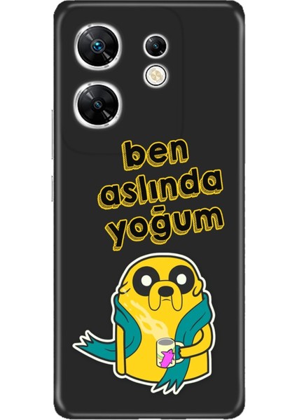 Infinix Zero 30 4g Uyumlu Kılıf Desenli Baskılı Silikon Ben Aslında Yoğum