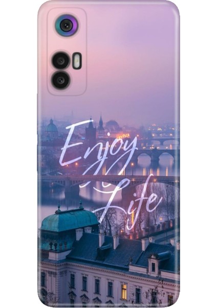 Tcl 30 - 30 Plus Uyumlu Kılıf Resimli Desenli Silikon Enjoy Life