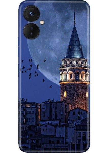 Omix X3 Uyumlu Kılıf Resimli Desenli Silikon Galata Moon