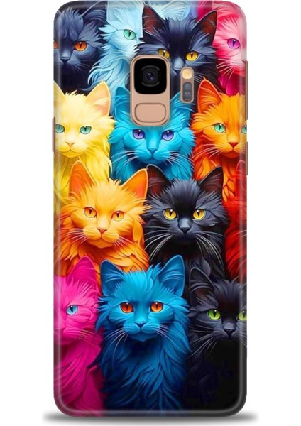 Samsung Galaxy S9 Hd Baskılı Kılıf + 9h Nano Tam Kaplayan Ekran Koruyucu 70