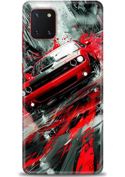 Samsung Galaxy A81 Hd Baskılı Kılıf + 9h Nano Tam Kaplayan Ekran Koruyucu 106