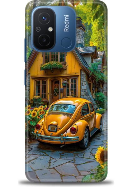 Xiaomi Redmi 12C Kılıf Hd Baskılı Kılıf + 9h Nano Tam Kaplayan Ekran Koruyucu 110