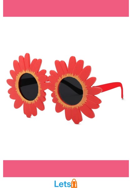 Kırmızı Papatya Şekilli Parti Gözlüğü fırsatları