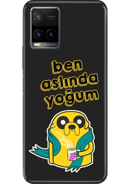 Vivo Y33S Uyumlu Kılıf Desenli Baskılı Silikon Ben Aslında Yoğum