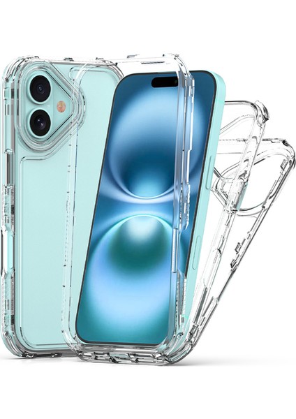 iPhone 17 Için Şeffaf Telefon Kılıfı, Darbeye Dayanıklı Tpu ve Pc Hibrit Şeffaf Kılıf (Yurt Dışından)