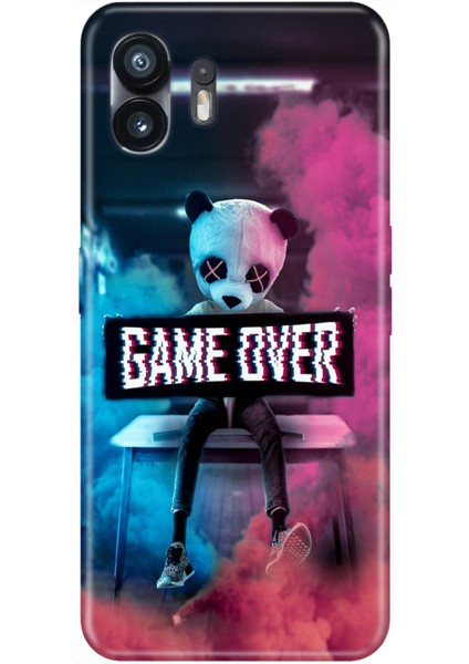 Nothing Phone 2 Uyumlu Kılıf Şeffaf Baskılı Silikon Resimli Game Over