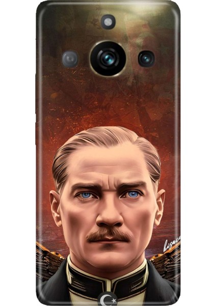 Realme 11 Pro Uyumlu Kılıf Resimli Desenli Silikon Asil Atatürk