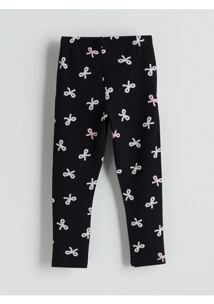 Yeni Sezon Beli Lastikli Kurdele Detaylı Kız Çocuk Tayt 2'li fırsatları
