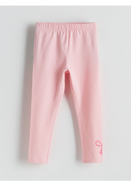 Yeni Sezon Beli Lastikli Kurdele Detaylı Kız Çocuk Tayt 2'li indirimleri