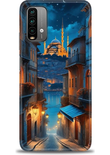 Xiaomi Redmi 9t Hd Baskılı Kılıf + 9h Nano Tam Kaplayan Ekran Koruyucu 221