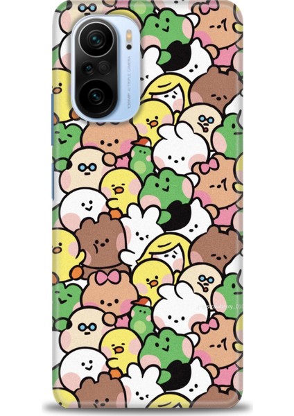 Xiaomi Redmi K40 Hd Baskılı Kılıf + 9h Nano Tam Kaplayan Ekran Koruyucu 496