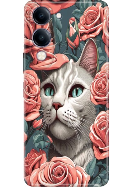 Vivo Y04 6.74" Kılıf Trendy Silikon Baskılı Canım Kedim