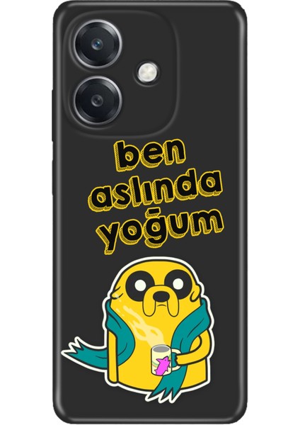 Oppo A3 4g Kılıf Oppo A3 Kamera Korumalı Silikon Desenli Ben Aslında Yoğum