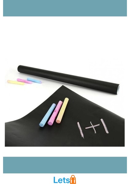 Yapışkanlı Kara Tahta Sticker 30CMX100CM Suya Dayanıklı Eğitim Araçları modelleri