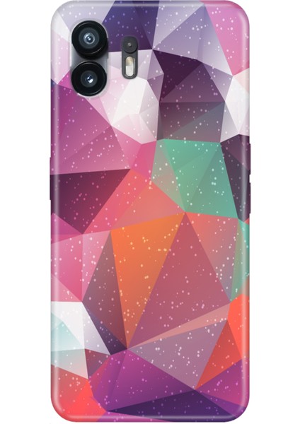 Nothing Phone 2 Uyumlu Kılıf Şeffaf Baskılı Silikon Resimli Abstract