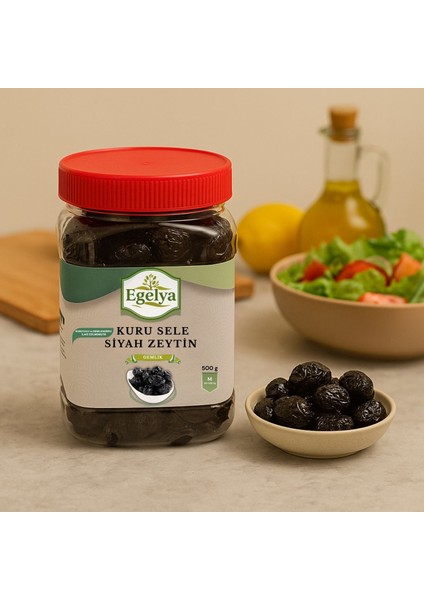 Doğal Kuru Sele Siyah Zeytin 500 G (Gemlik Tipi – Katkısız) fiyatları