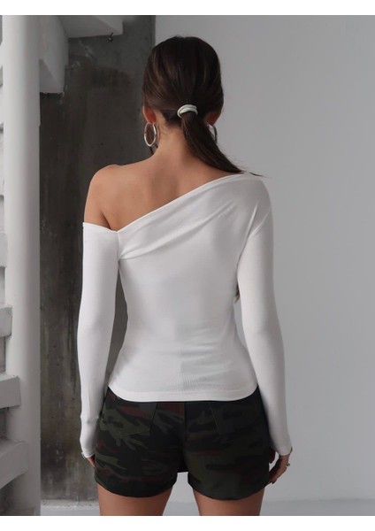 Kadın Tek Omuz Kayık Yaka Body fiyatları