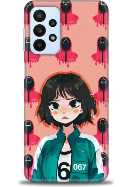 Samsung Galaxy A23 4g Hd Baskılı Kılıf + 9h Nano Tam Kaplayan Ekran Koruyucu 289